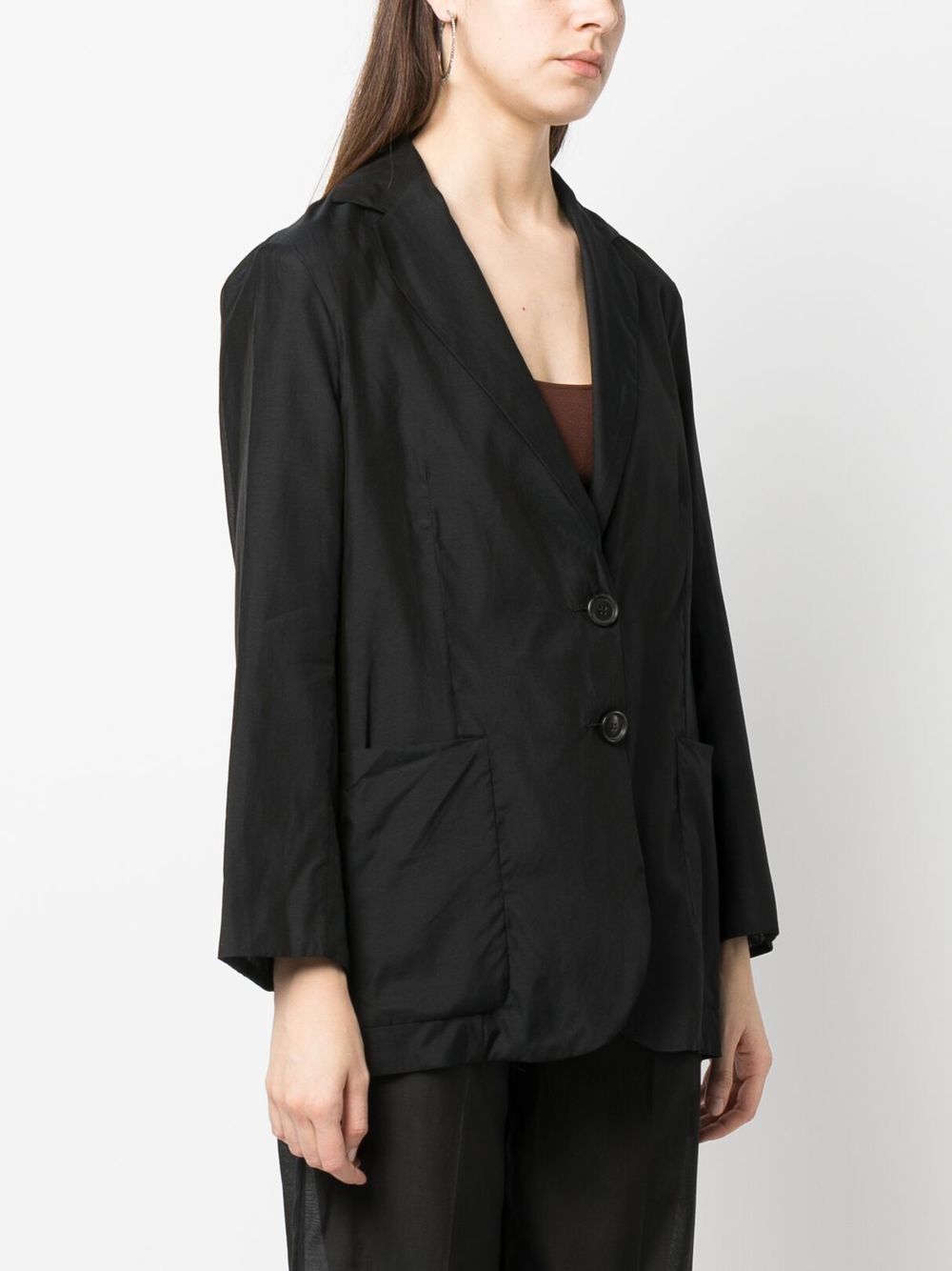 Erika Cavallini Oversized Single-breasted Blazer In Black
