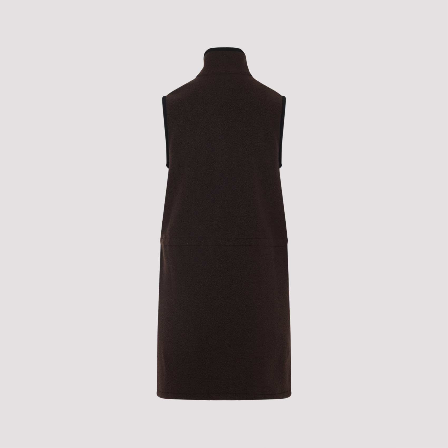 Miu Miu Sleeveless Dress In Brown