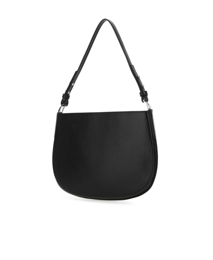 By Far Curved Silhouette Shoulder Bag In Black