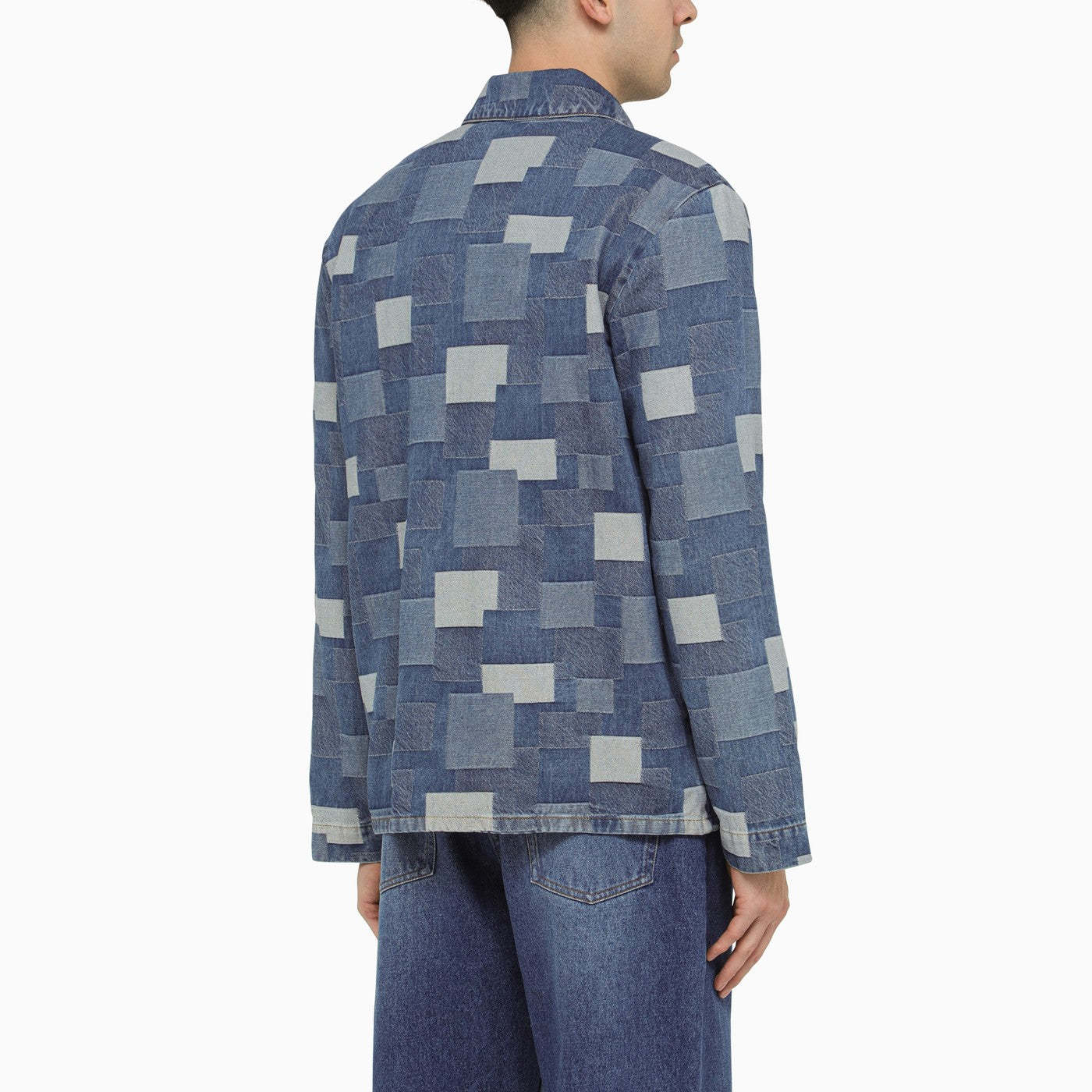 Apc Blue Kerlouan Denim Jacket In Blue