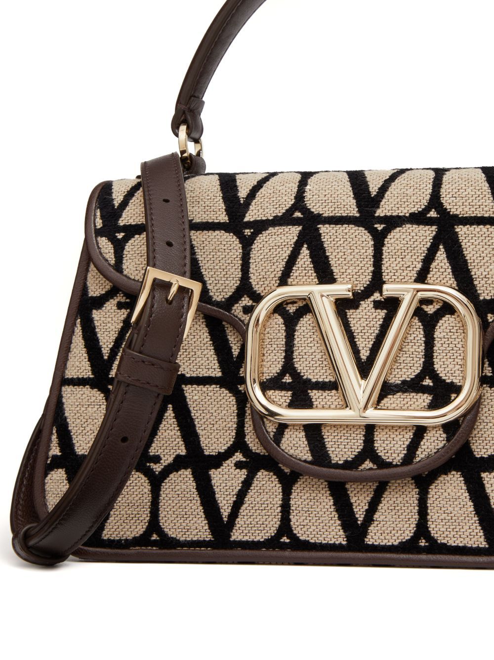 Valentino Toile Iconographe Vlogo Tote Bag In Black