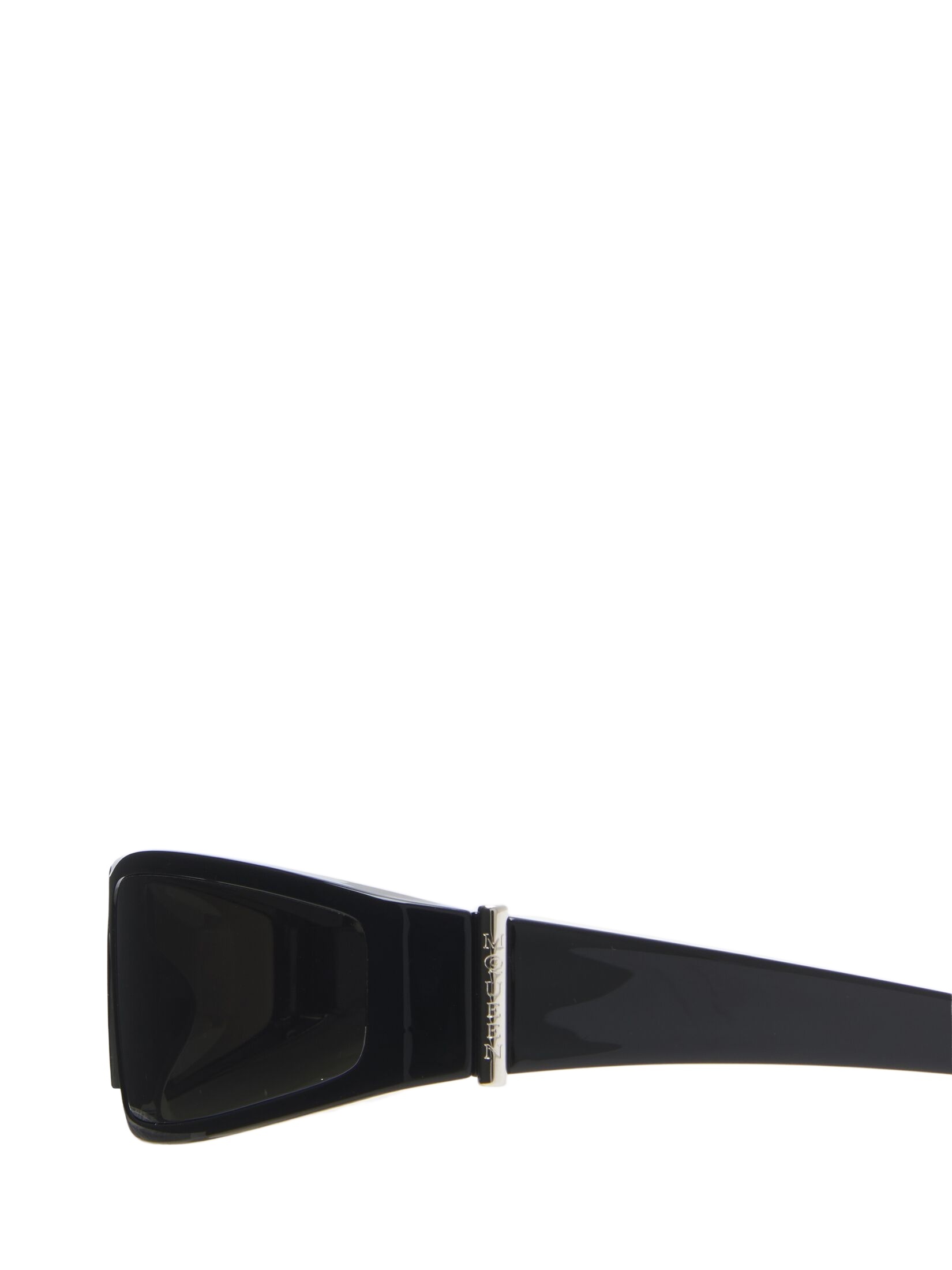 Alexander Mcqueen Geometric Frame Sunglasses In Black