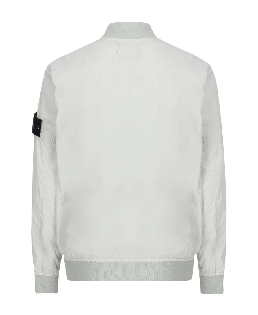 Stone Island Compass-logo Patch Jacket In Gray