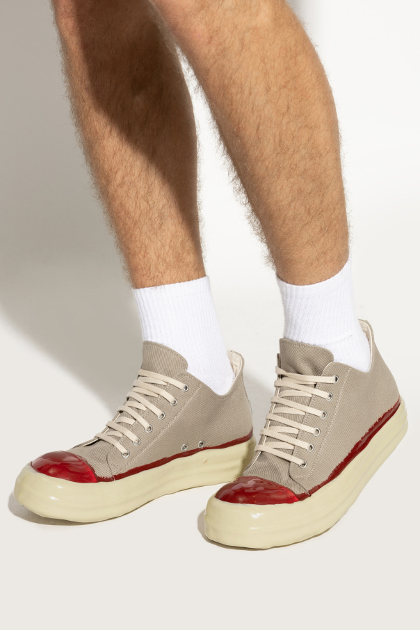 Rick Owens Drkshdw Canvas Sneakers In Brown