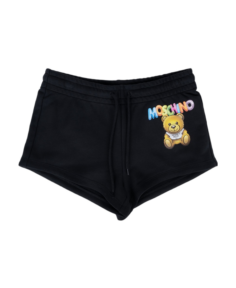 Moschino Teddy Bear Pattern Shorts In Gray