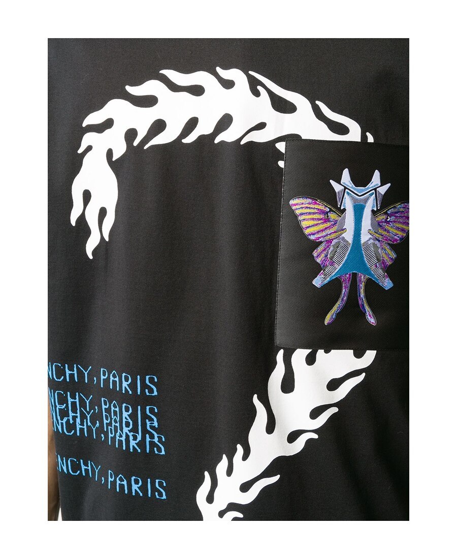 Givenchy Logo Printed T-shirt In Black