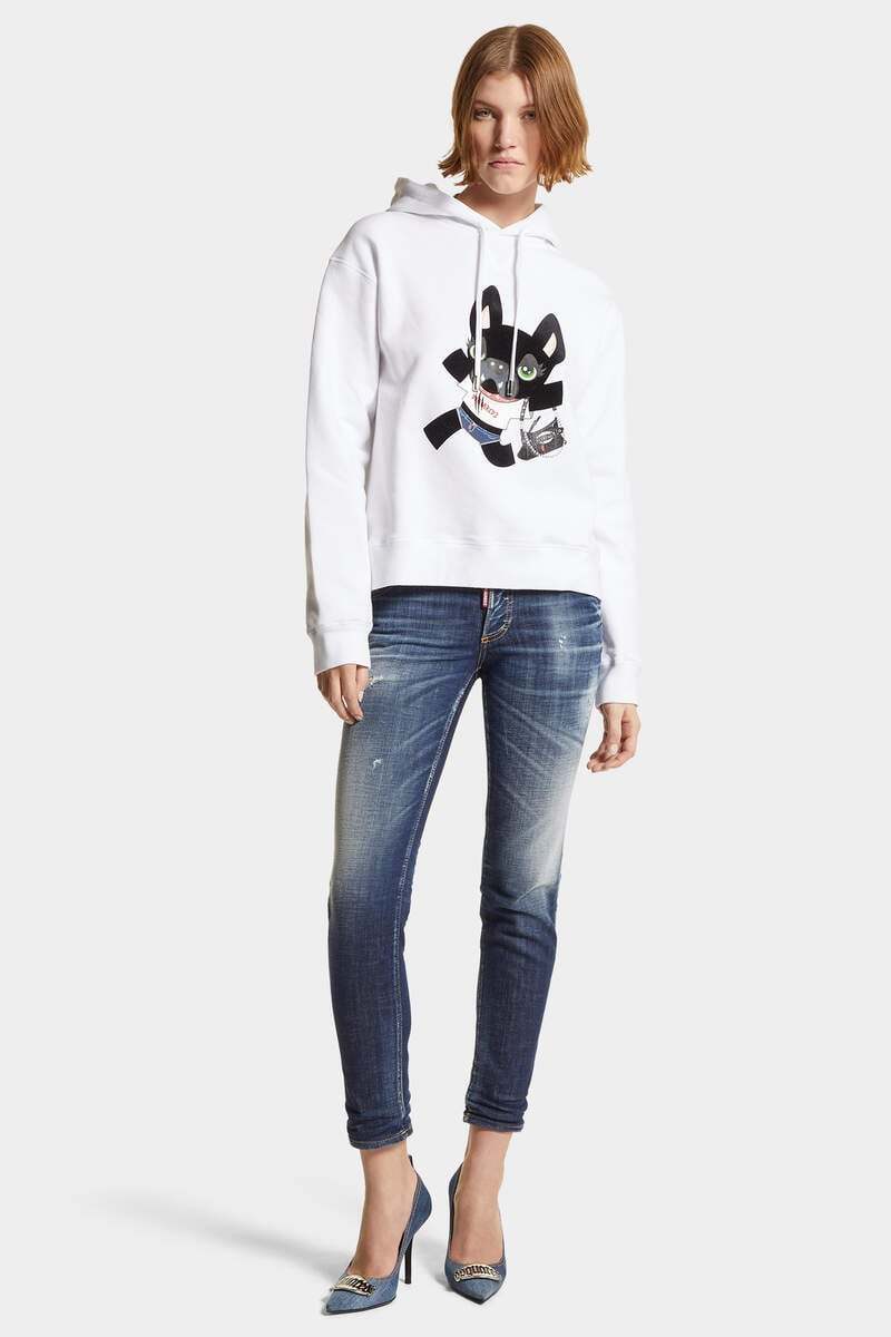 Dsquared2 Skater Mid-rise Slim Jeans In Blue