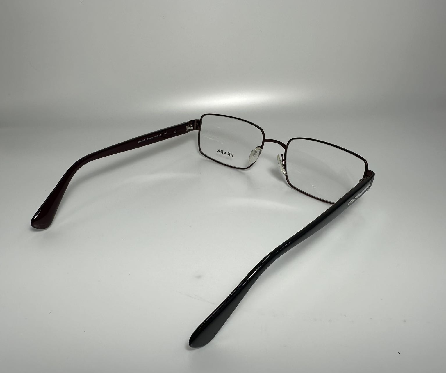 Prada Logo Flat Mirror In White