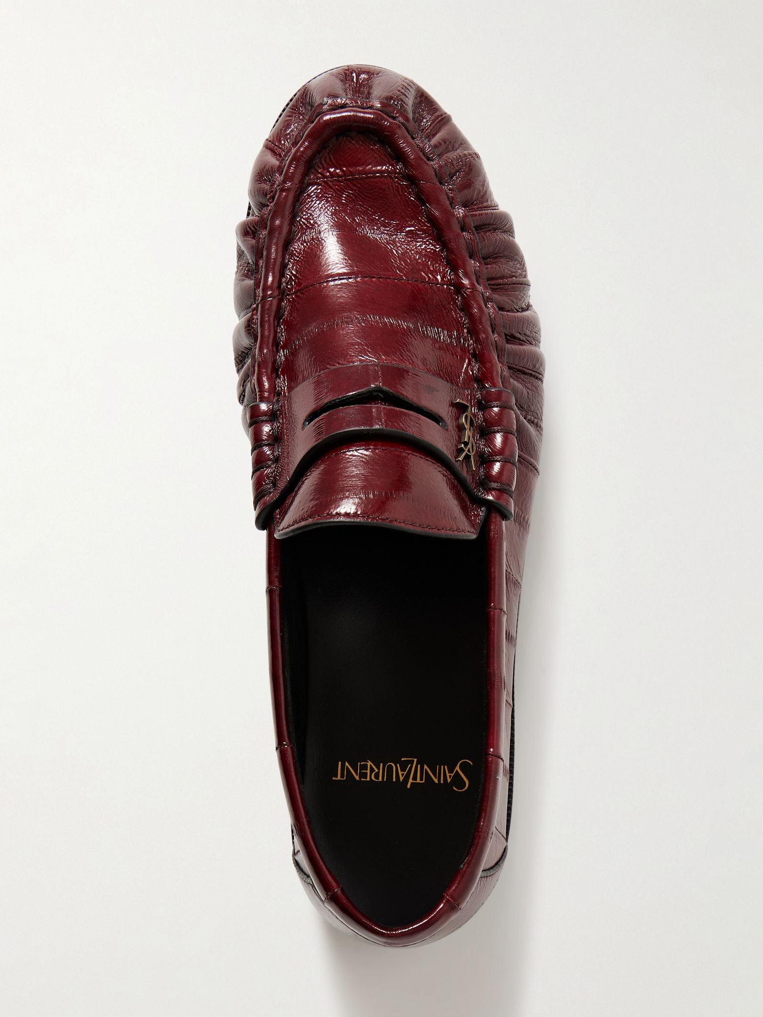 Saint Laurent Le Loafer Loafers In Burgundy