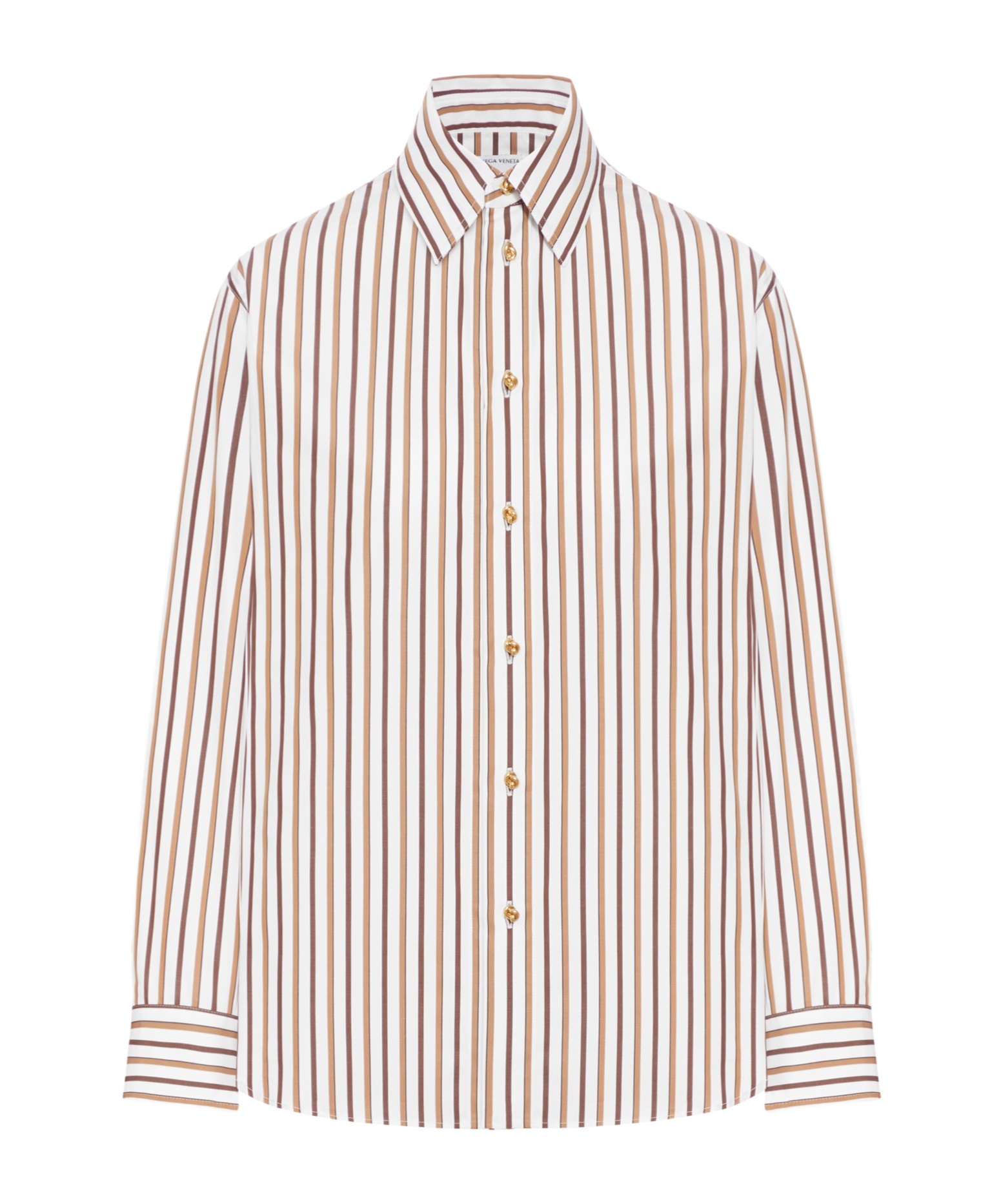 Bottega Veneta Women Shirt Bold Stripe Cotton Poplin In Multi