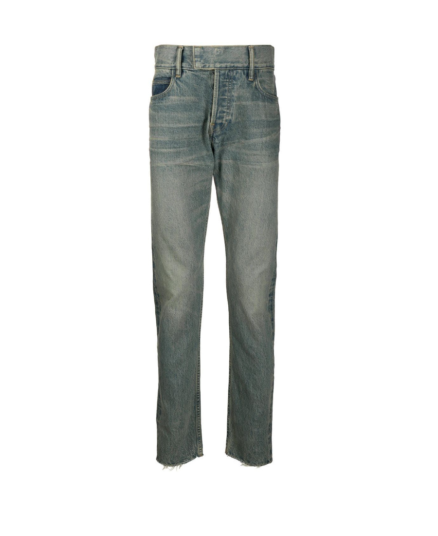 Fear Of God X Ermenegildo Zegna Washed Jeans In Black