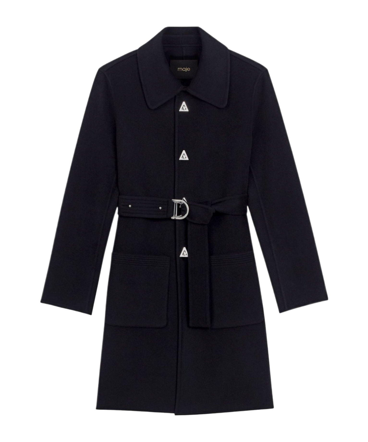 Maje Long Sleeve Coat