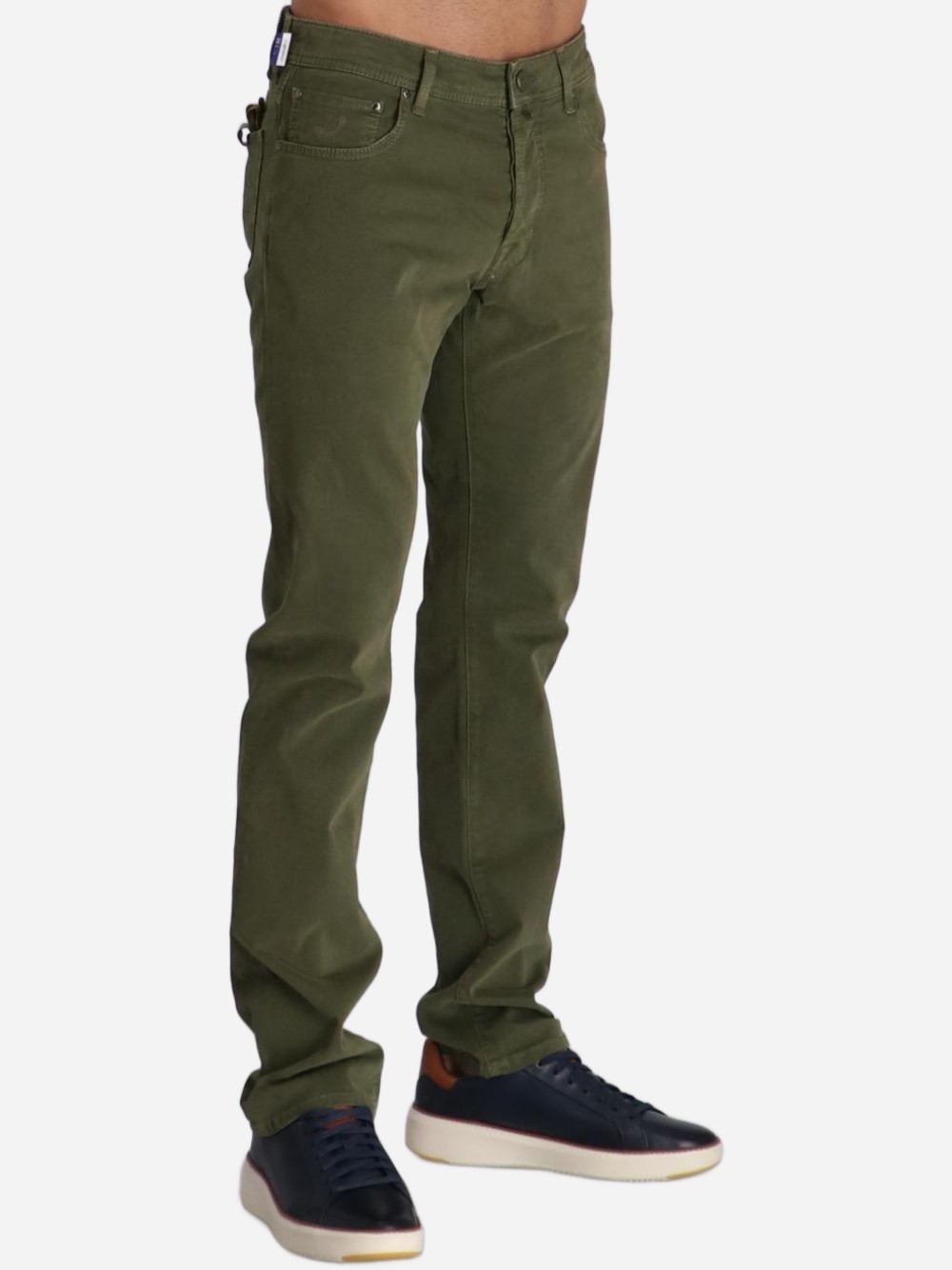 Jacob Cohen Slim-fit Trousers In Green