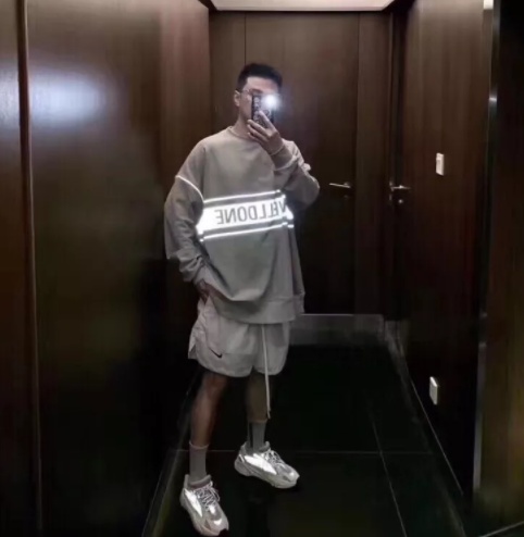 We11 Done Reflective-logo Sweatshirt In Gray