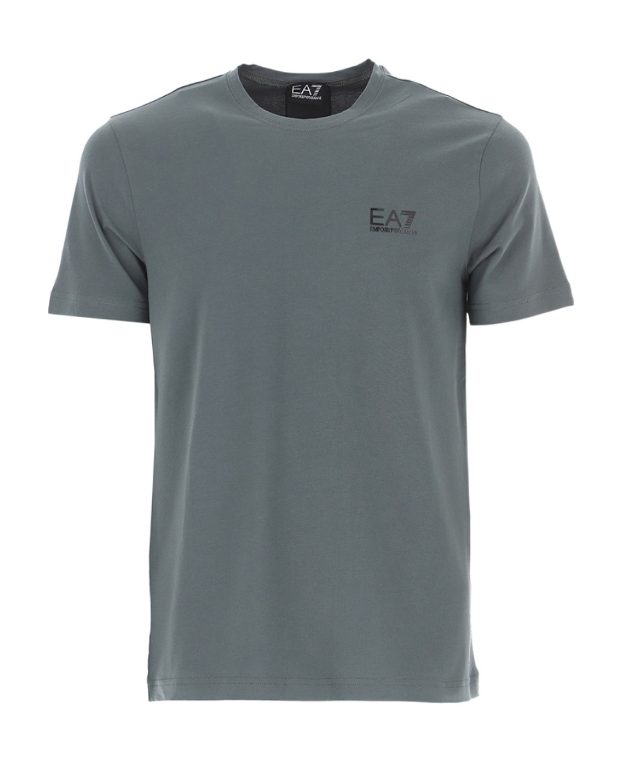 Ea7 T-shirt With Round Neck And Short Sleeves In Green