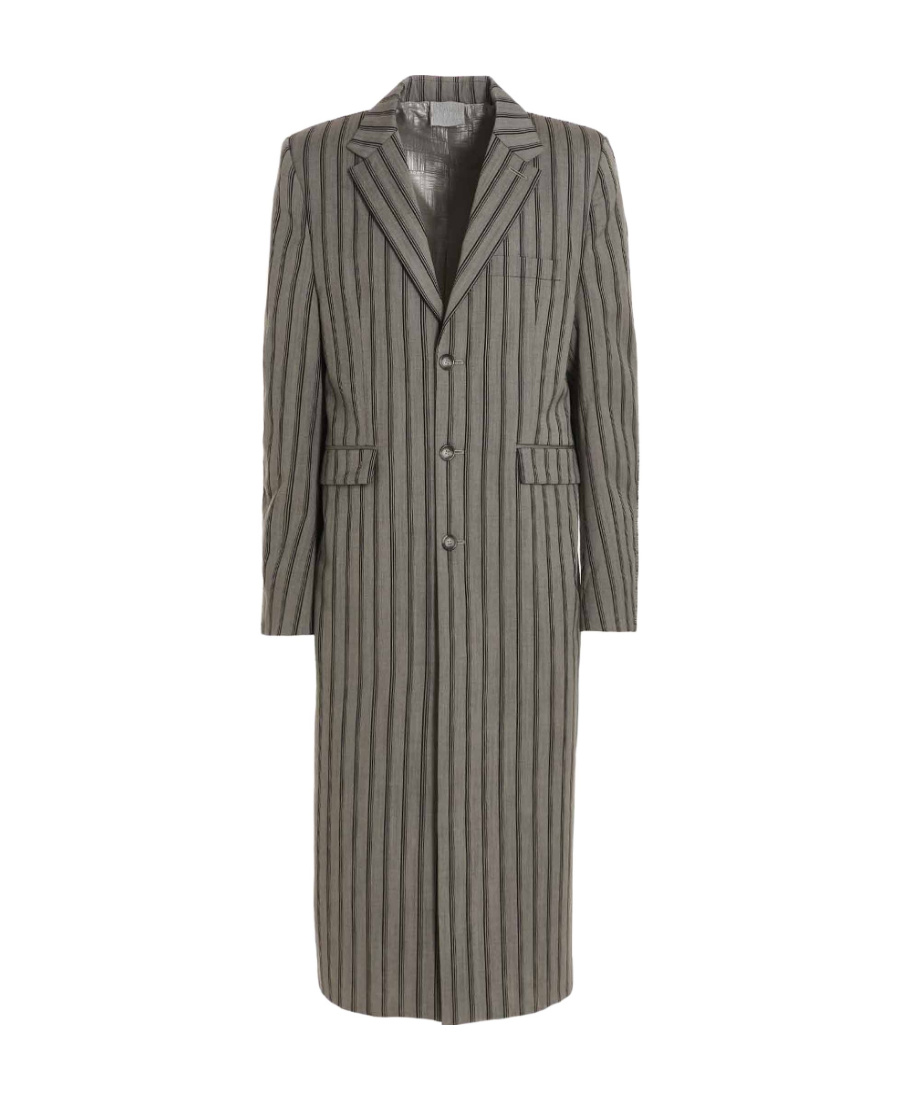 VTMNTS STRIPED LONG COAT