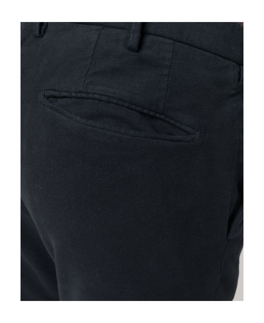 Incotex Stretch-cotton Tapered Trousers In Black