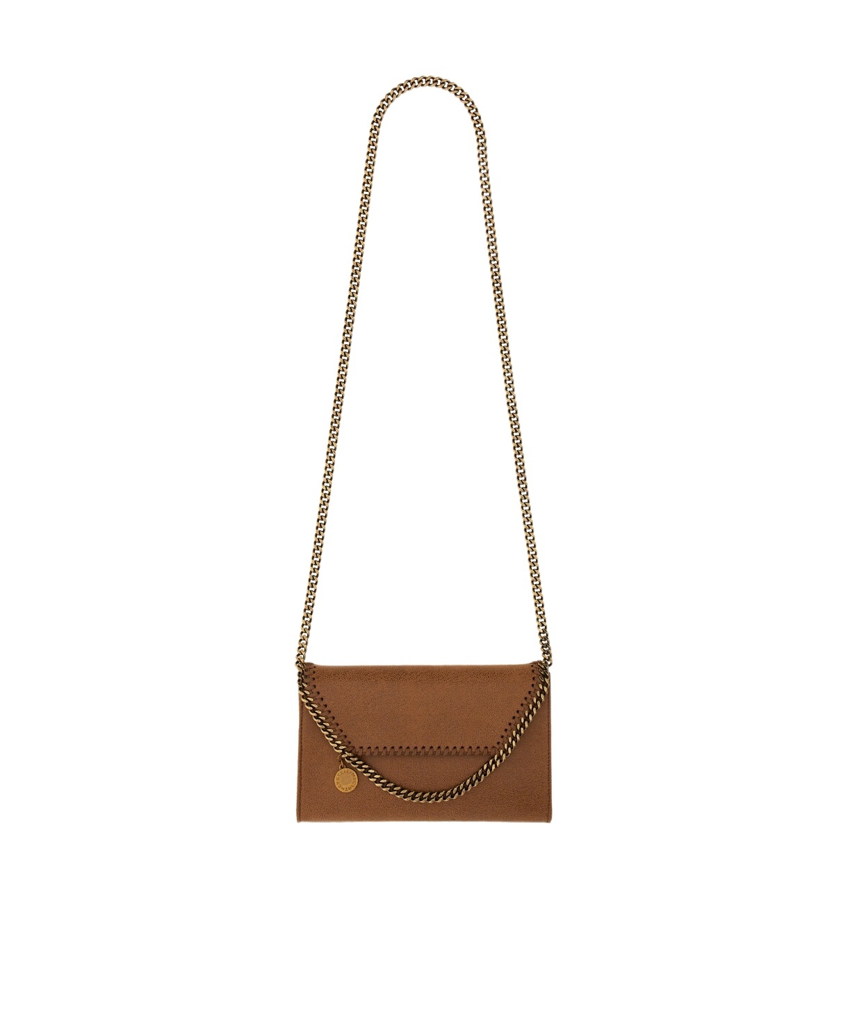 Stella Mccartney Falabella Chain Linked Shoulder Bag In Brown