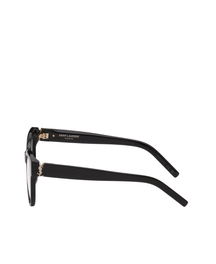 Saint Laurent Eyewear Oval Frame Glasses In Black