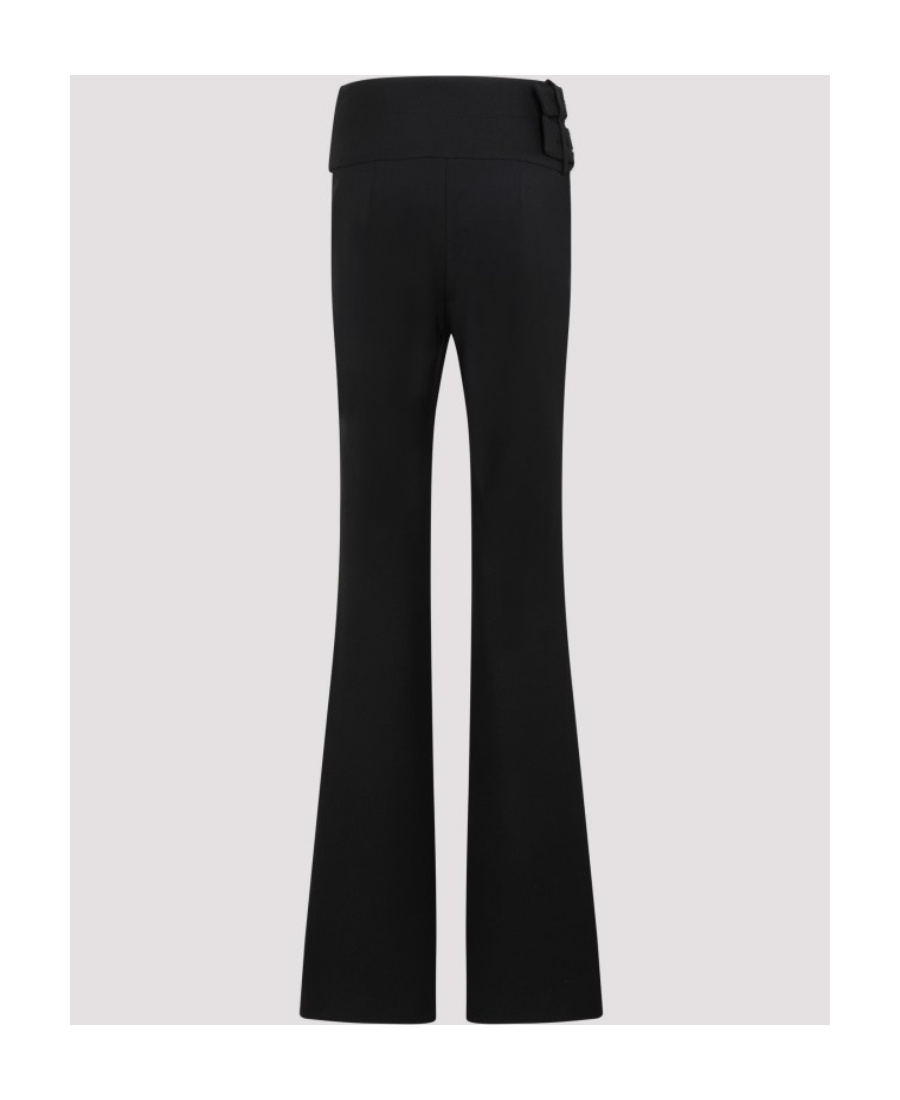 Alaïa Logo Casual Pants In Black