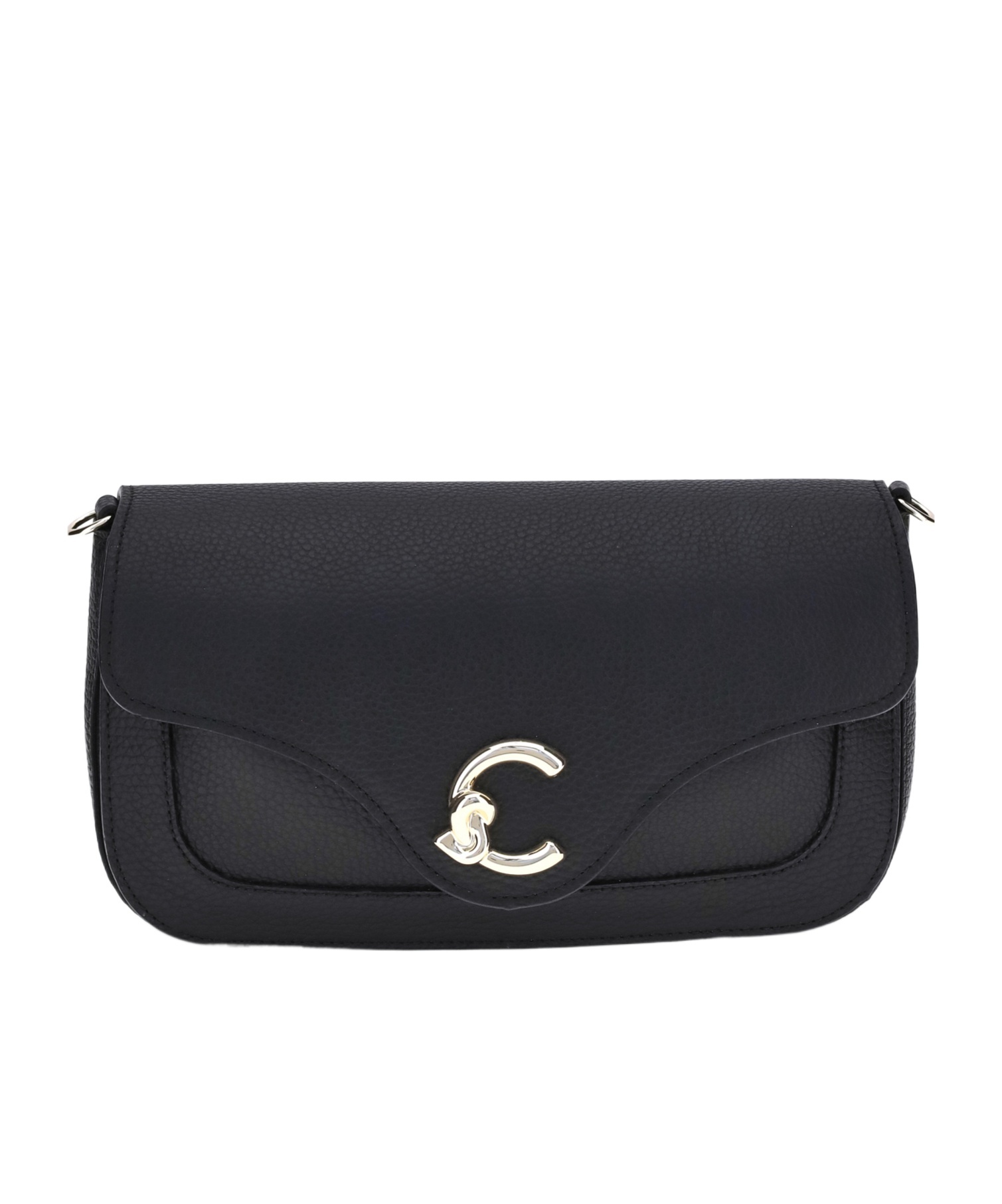 Coccinelle C-me Medium Shoulder Bag In Black