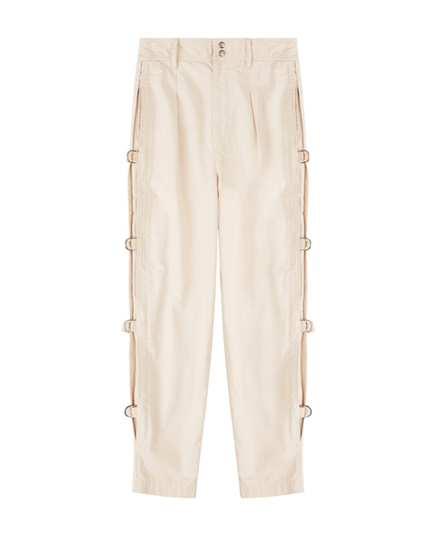Isabel Marant Étoile Keowina Tapered-leg Trousers In Nude
