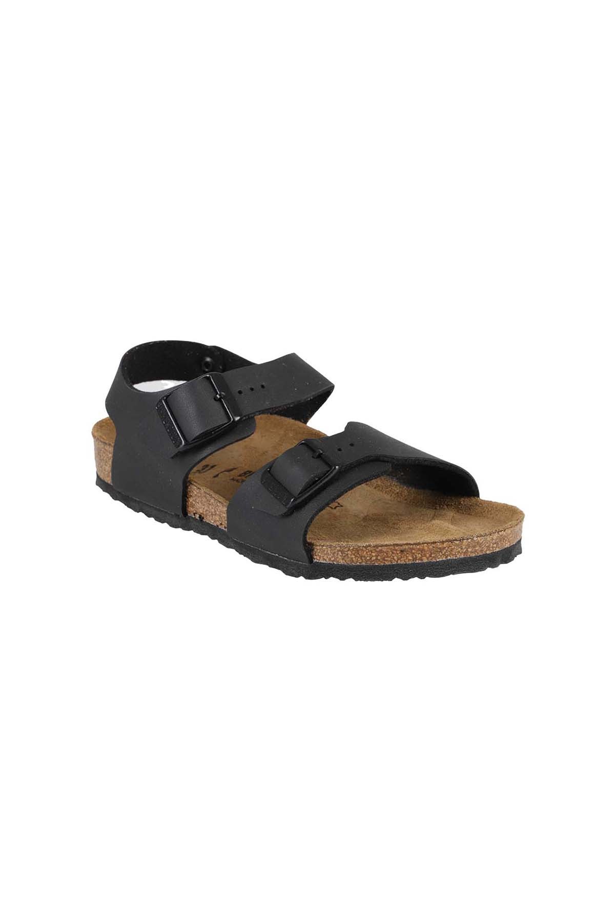 Birkenstock Double-buckle Leather Sandals In Green