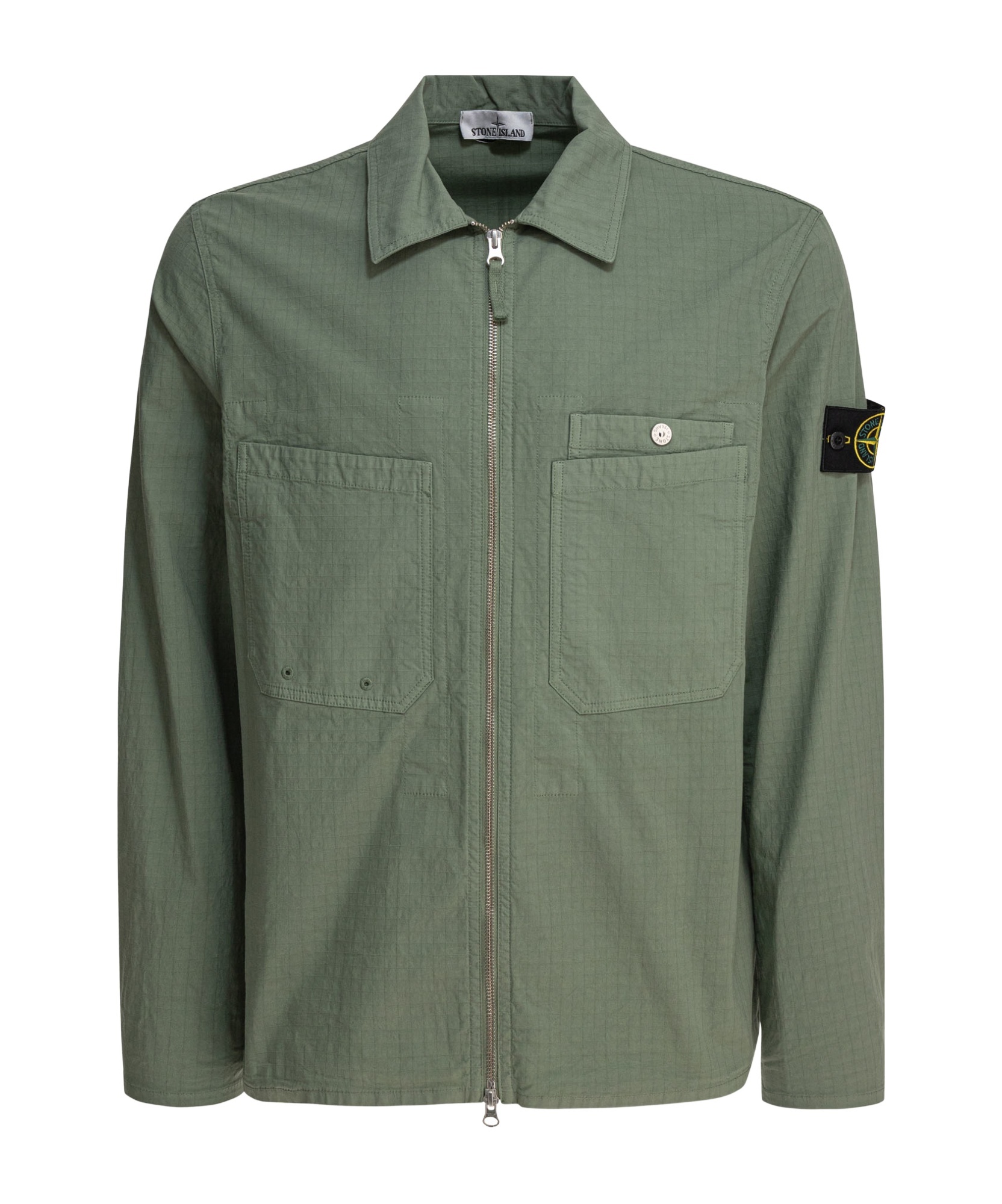 Stone Island Lightweight Jacket In Moss Green