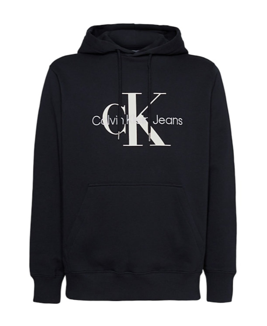 Shop Calvin Klein Hooded Sweater In Black