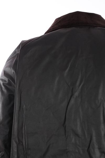 Barbour Long-sleeve Wax-coated Jacket In Black