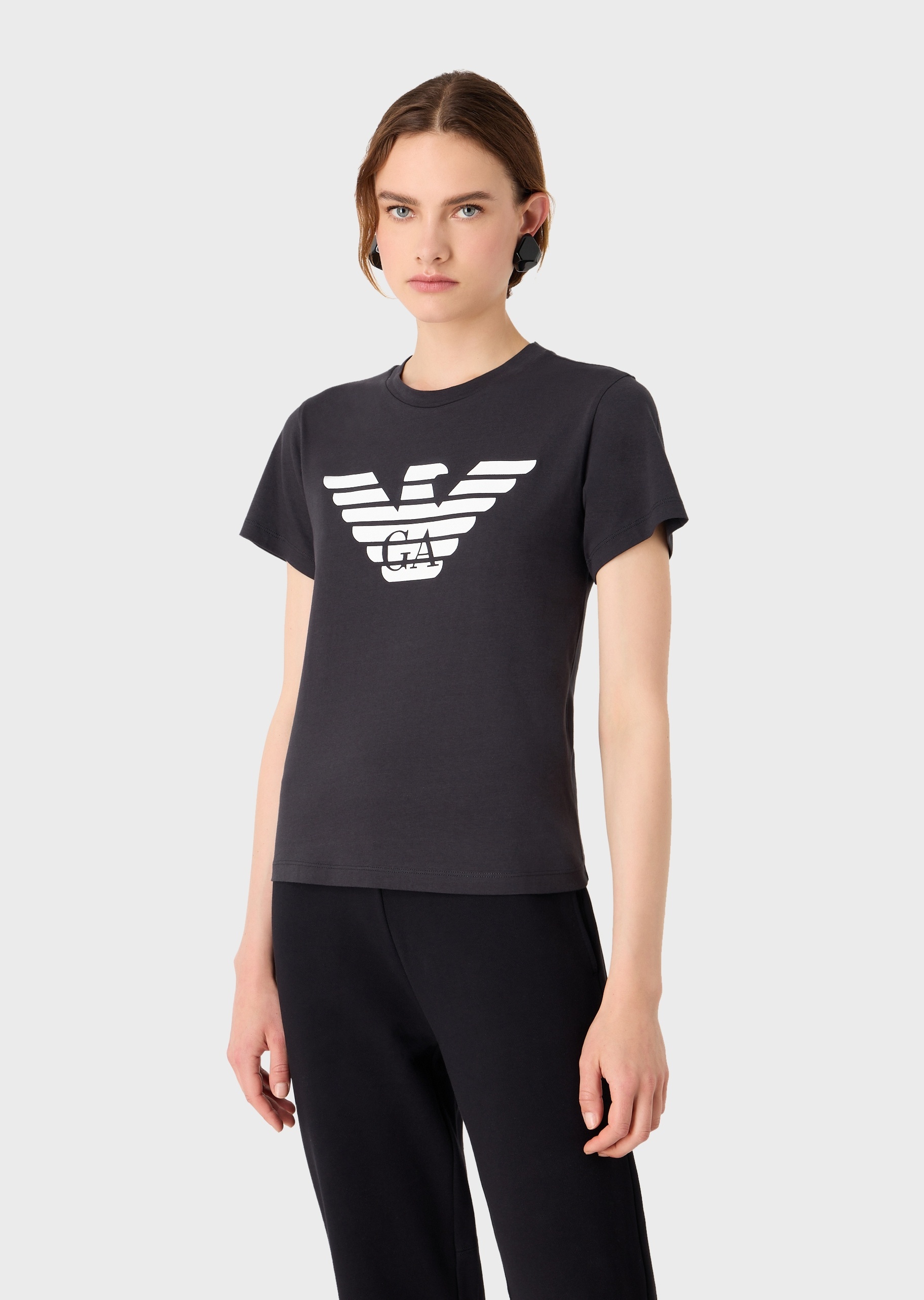 EMPORIO ARMANI LOGO-PRINT COTTON T-SHIRT