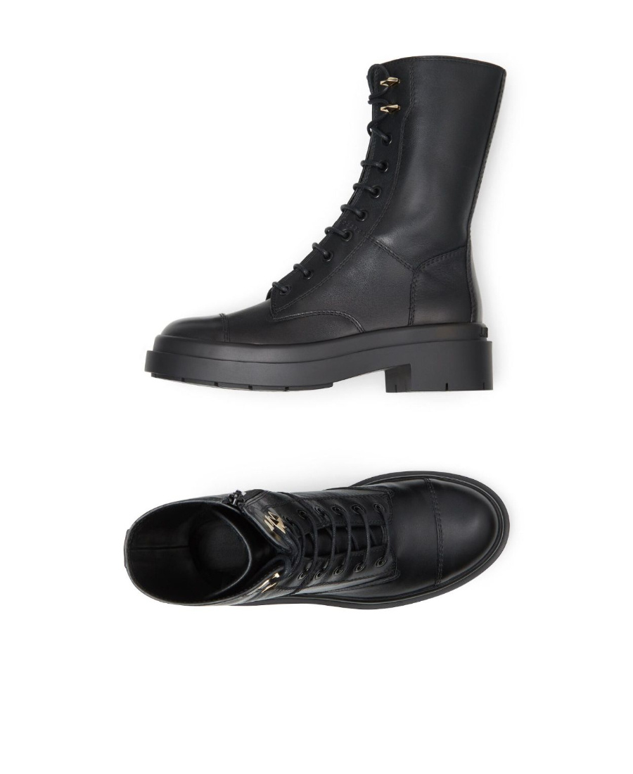 Jimmy Choo Nari Leather Mid-calf Boots In Black