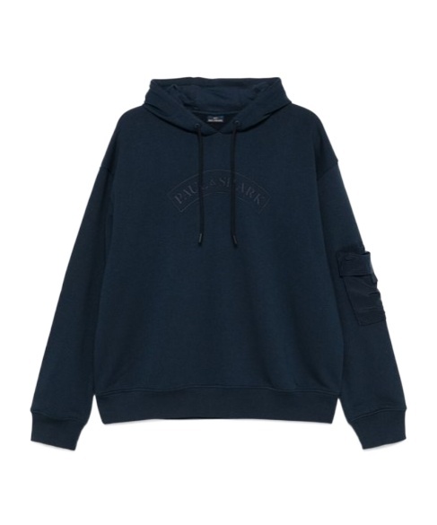 PAUL & SHARK RUBBERISED-LOGO HOODIE