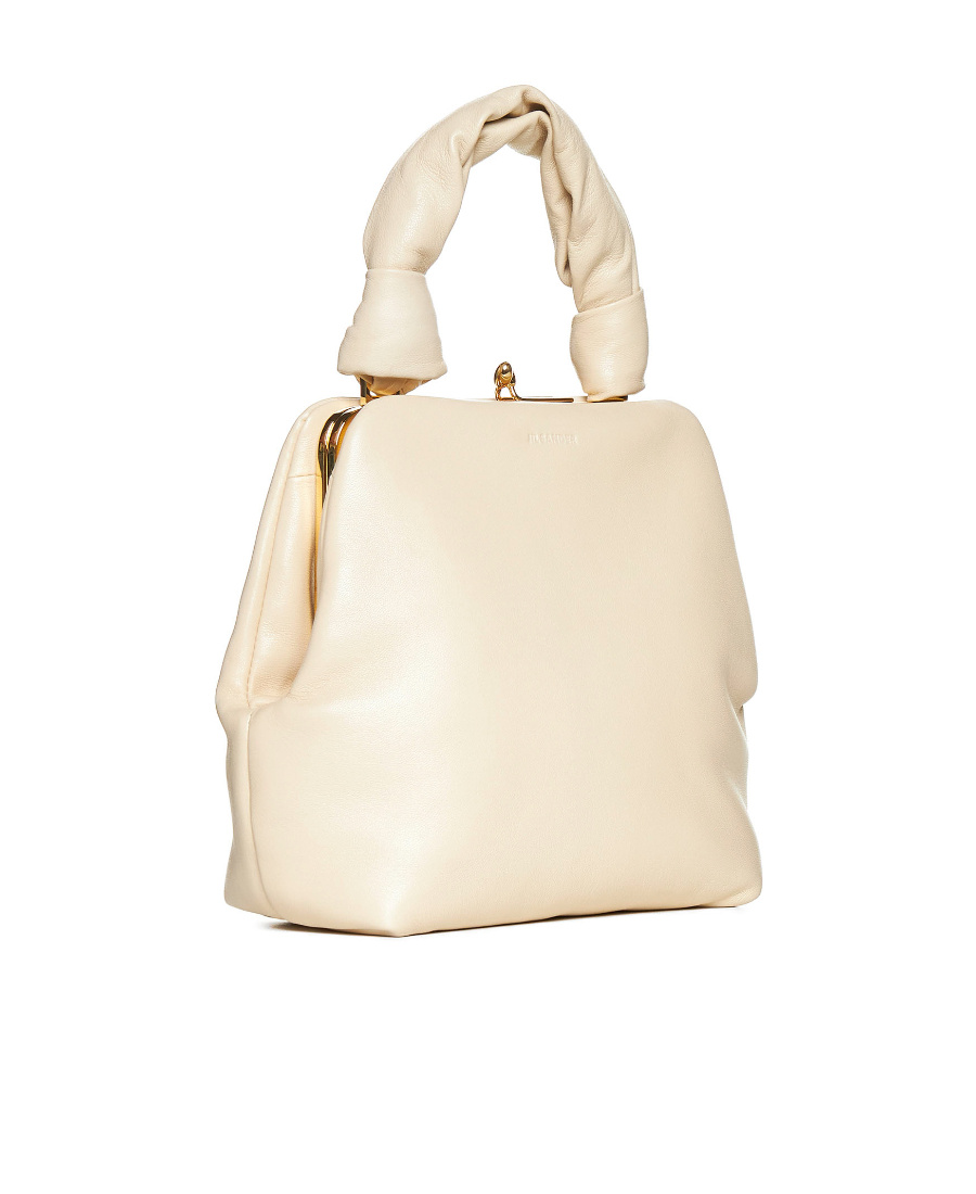 Jil Sander Small Goji Square Top-handle Bag In White