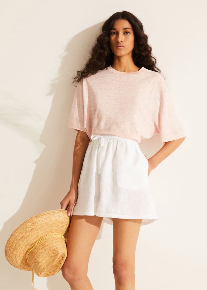 Loro Piana Drawstring Lacing Shorts In Bright White