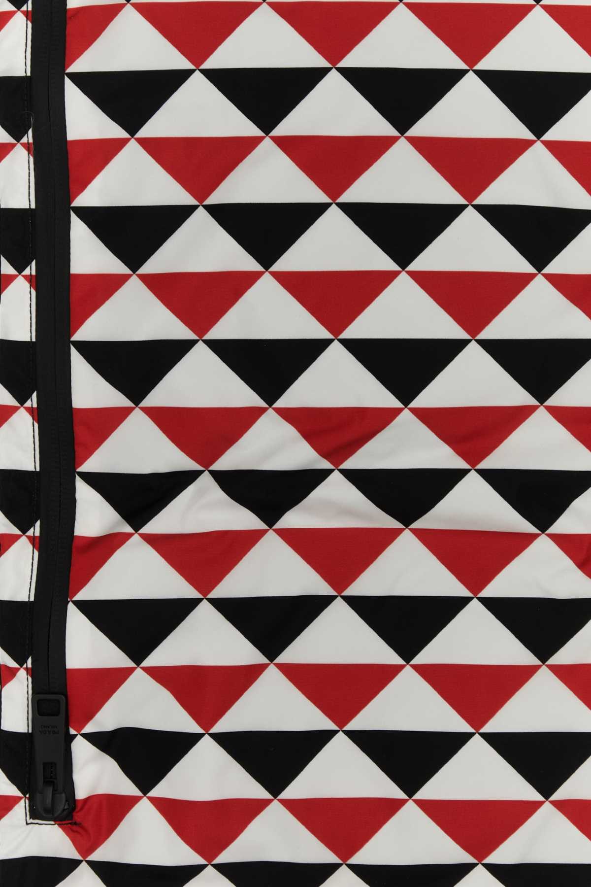 Prada Collision Color Double-sided Scarf In Multicolor