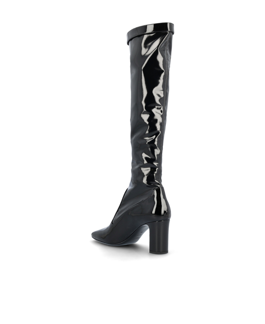 Saint Laurent Elle Knee-high Boots In Black
