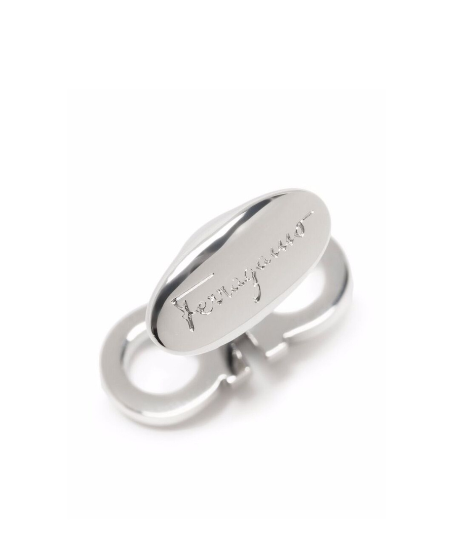 Ferragamo Palladium Cufflinks In White