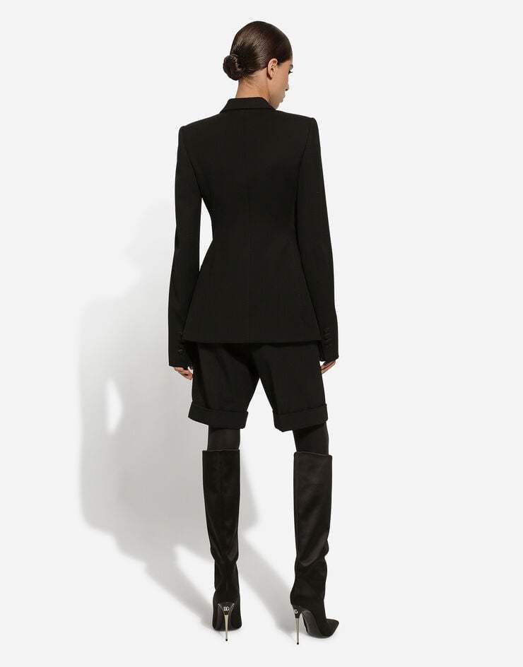Dolce & Gabbana High-waist Tailored Shorts In Black