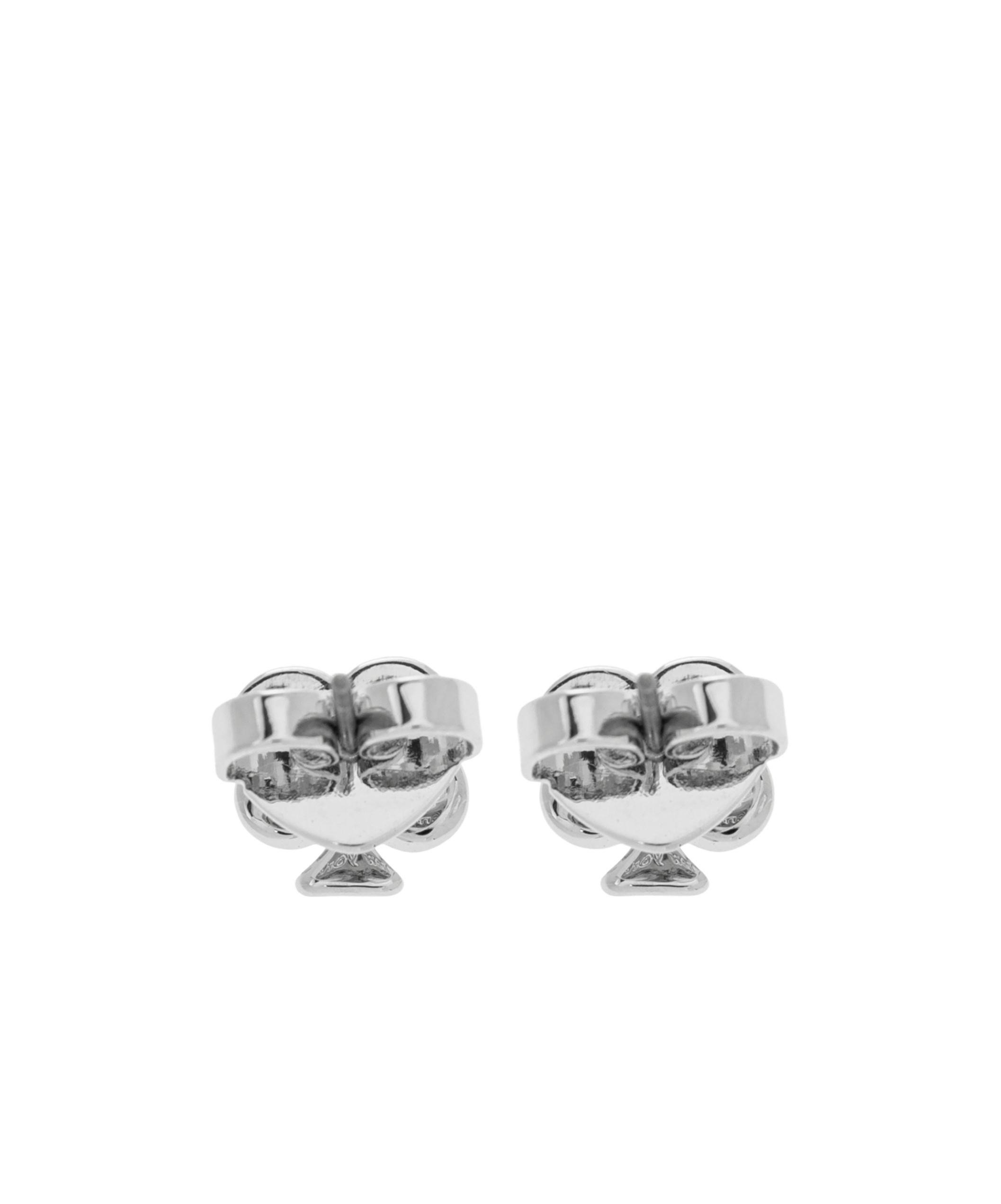 Kate Spade Logo Earrings In Gray