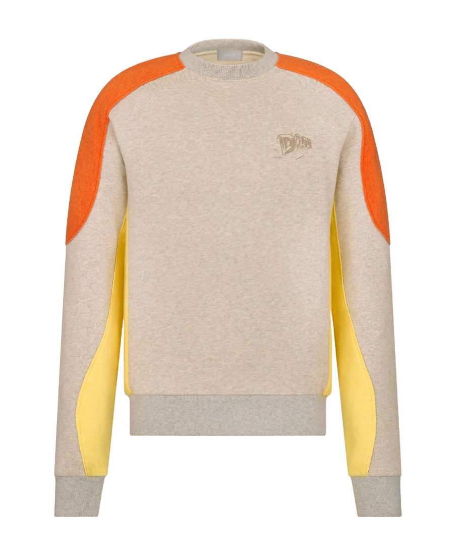 Dior Men's Cotton And Cashmere Sweatshirt In Nude