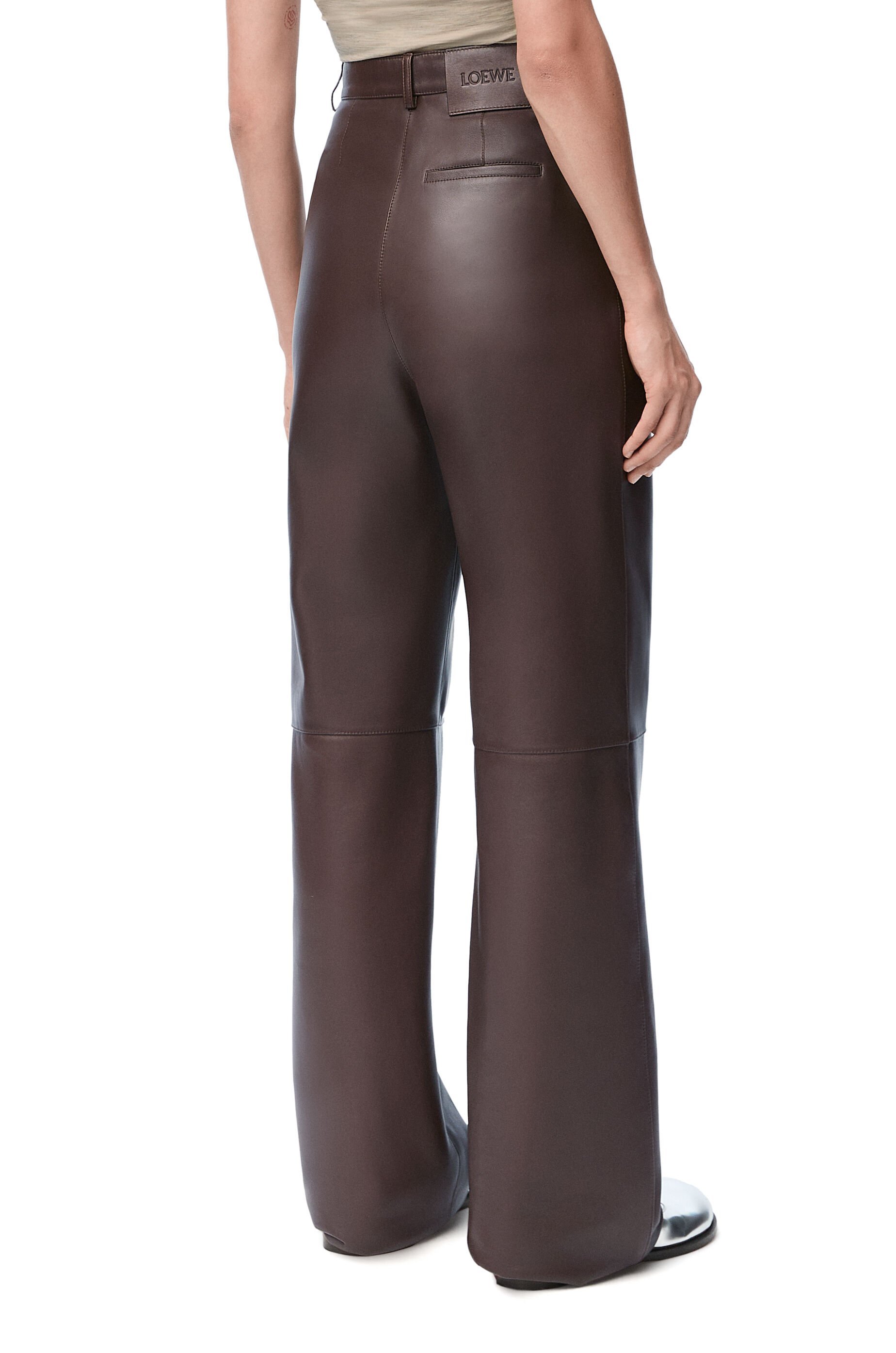 Loewe Belt-loop Casual Pants In Chocolate Brown