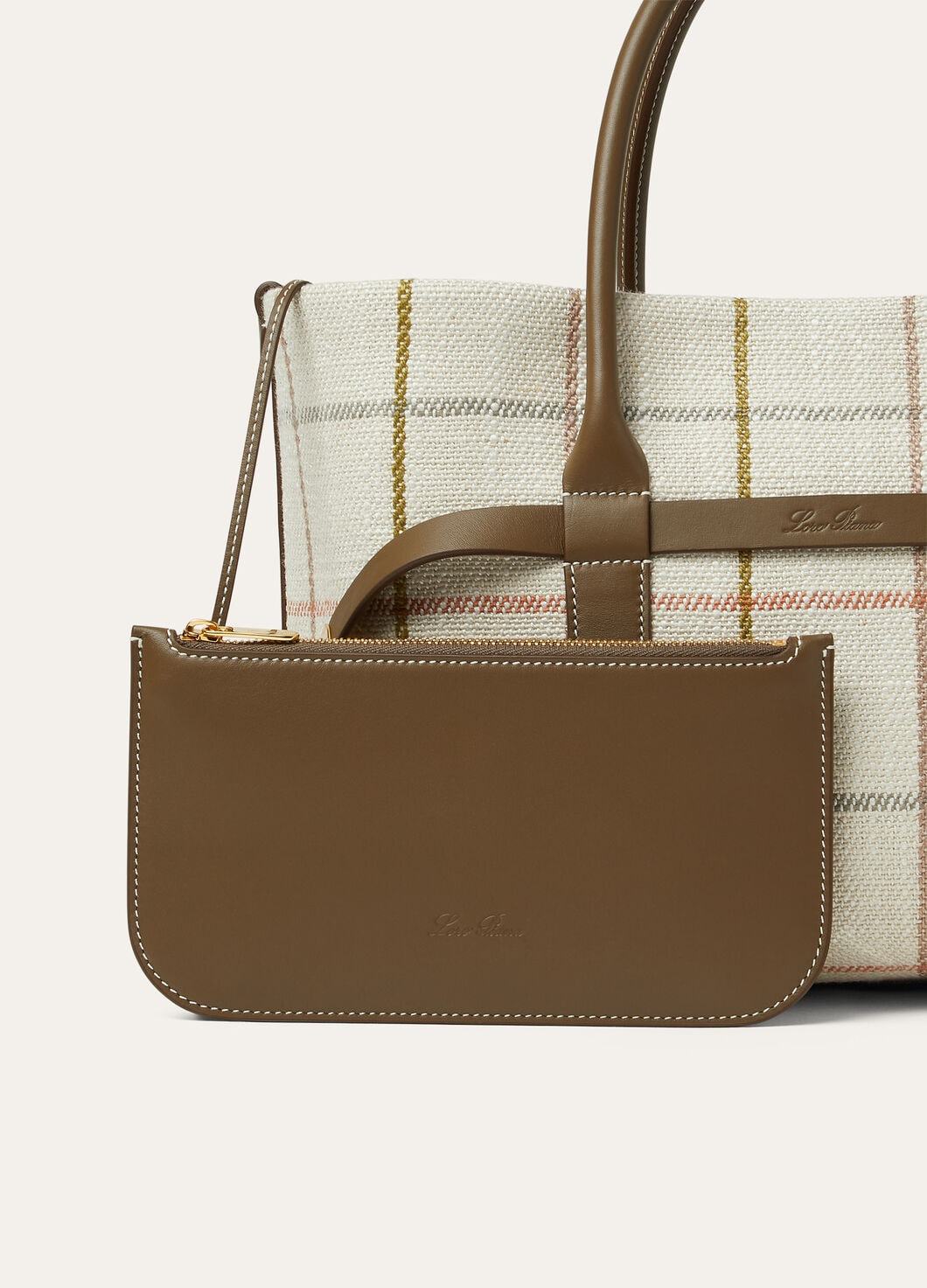 Loro Piana Ghiera Small Handbag In White