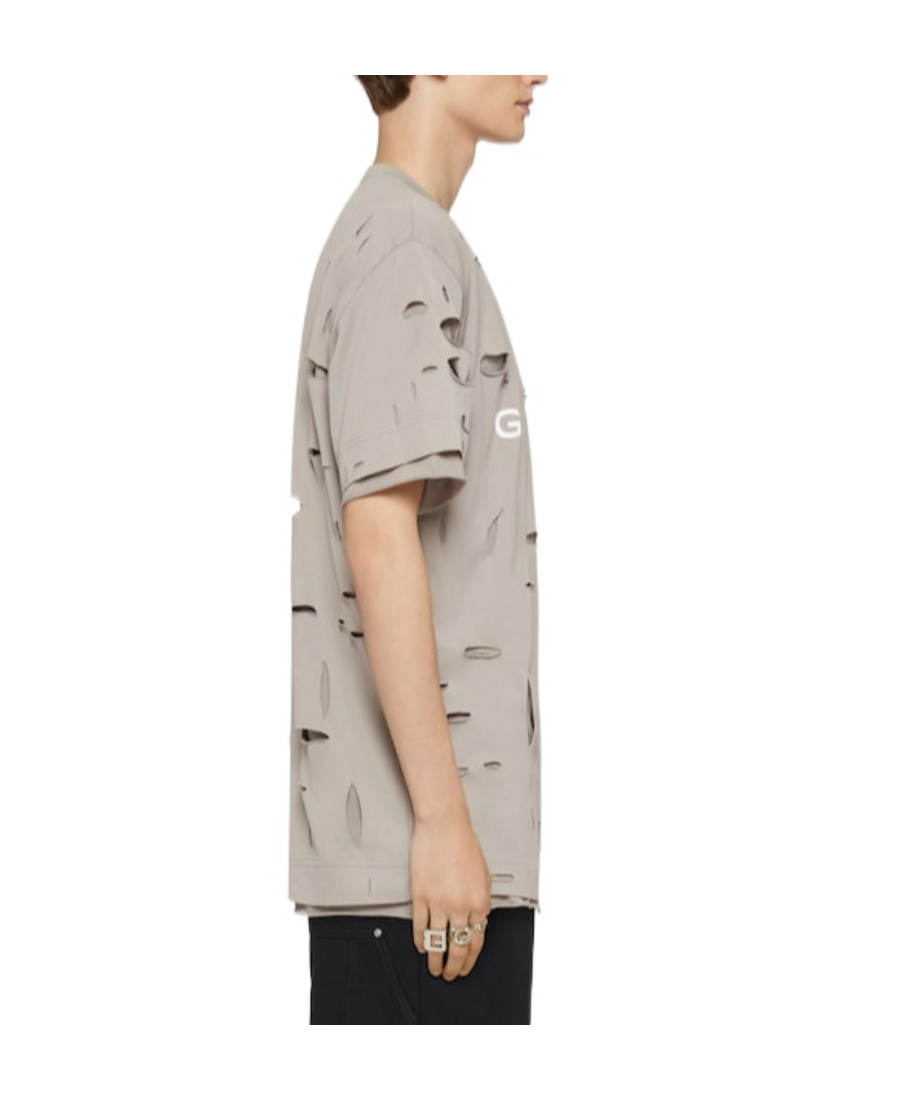 Givenchy Oversized Crew Neck T-shirt In Nude