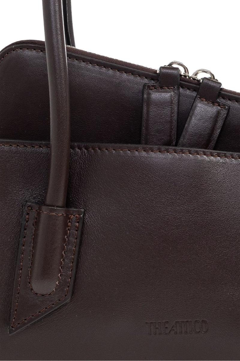 Attico Small La Passeggiata Tote Bag In Black