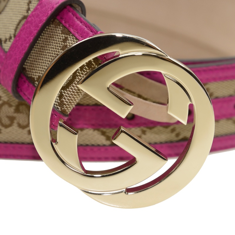 Gucci Logo Buckle Belt In Nude