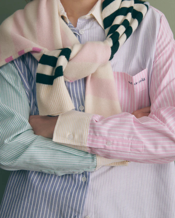 Maison Labiche Lapel Long-sleeved Shirt In Multi