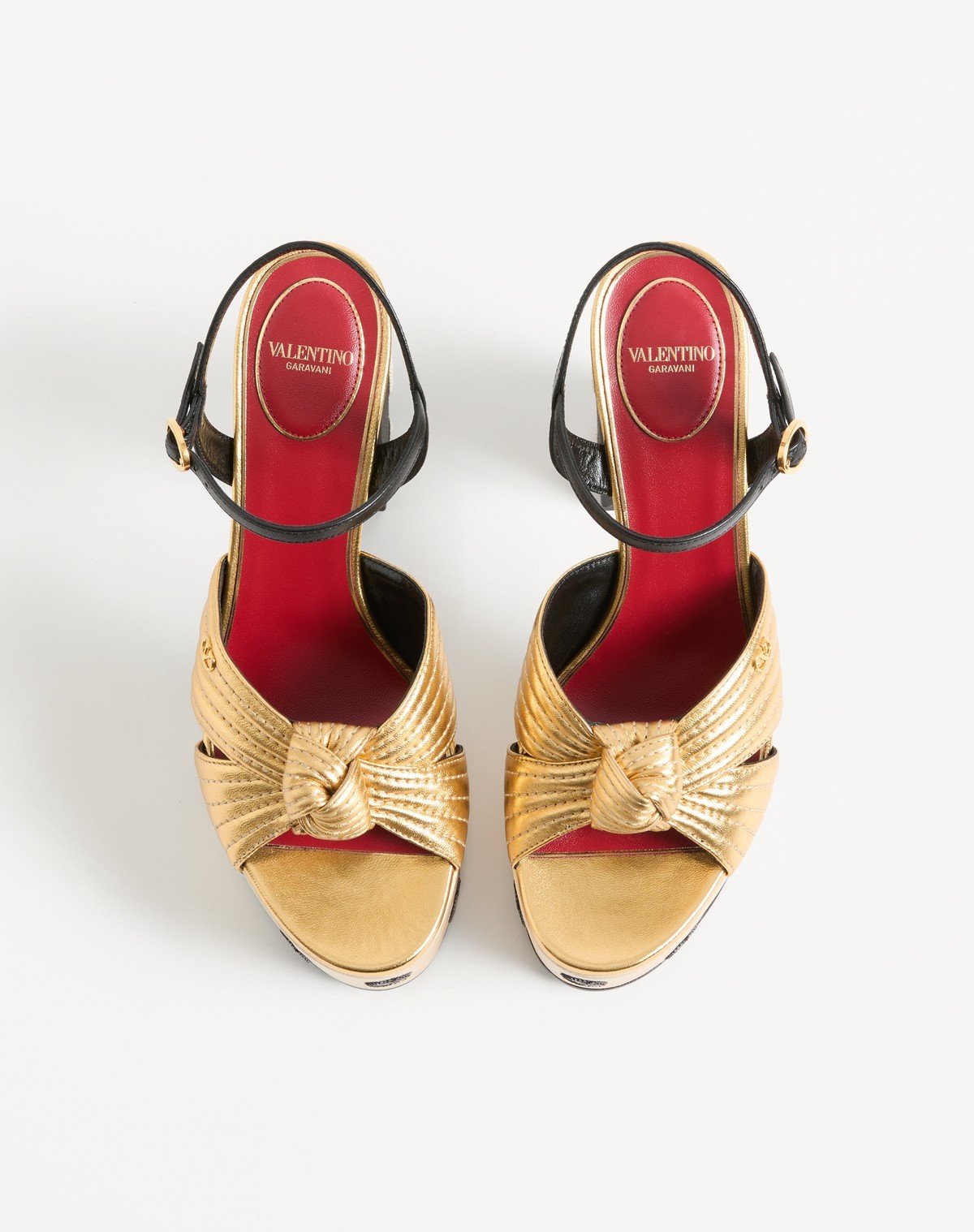 Valentino Platform Sandals With Chunky Heels In Black