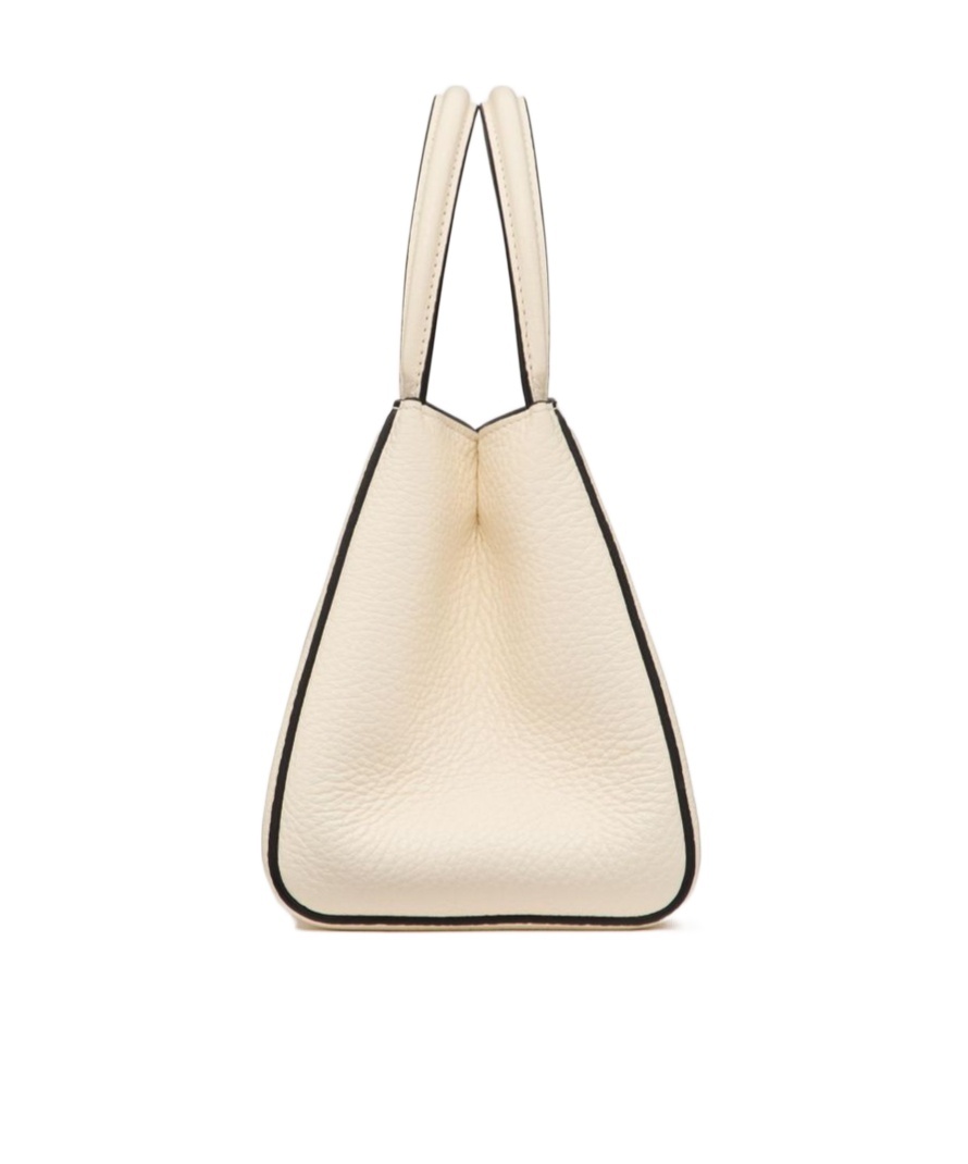 Valentino Alltime Small Handbag Made Of Grained Calf Leather In Nude