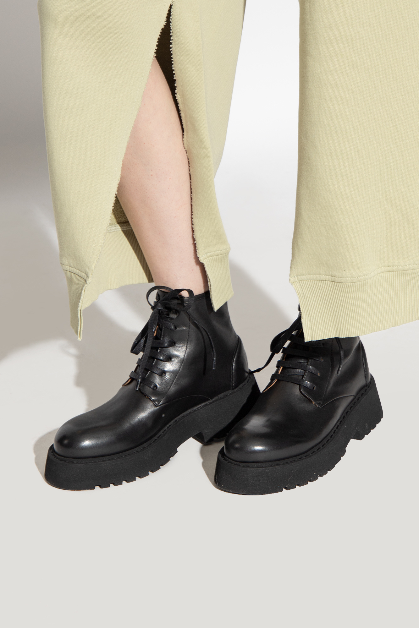 MARSÈLL 60MM LEATHER LACE-UP BOOTS